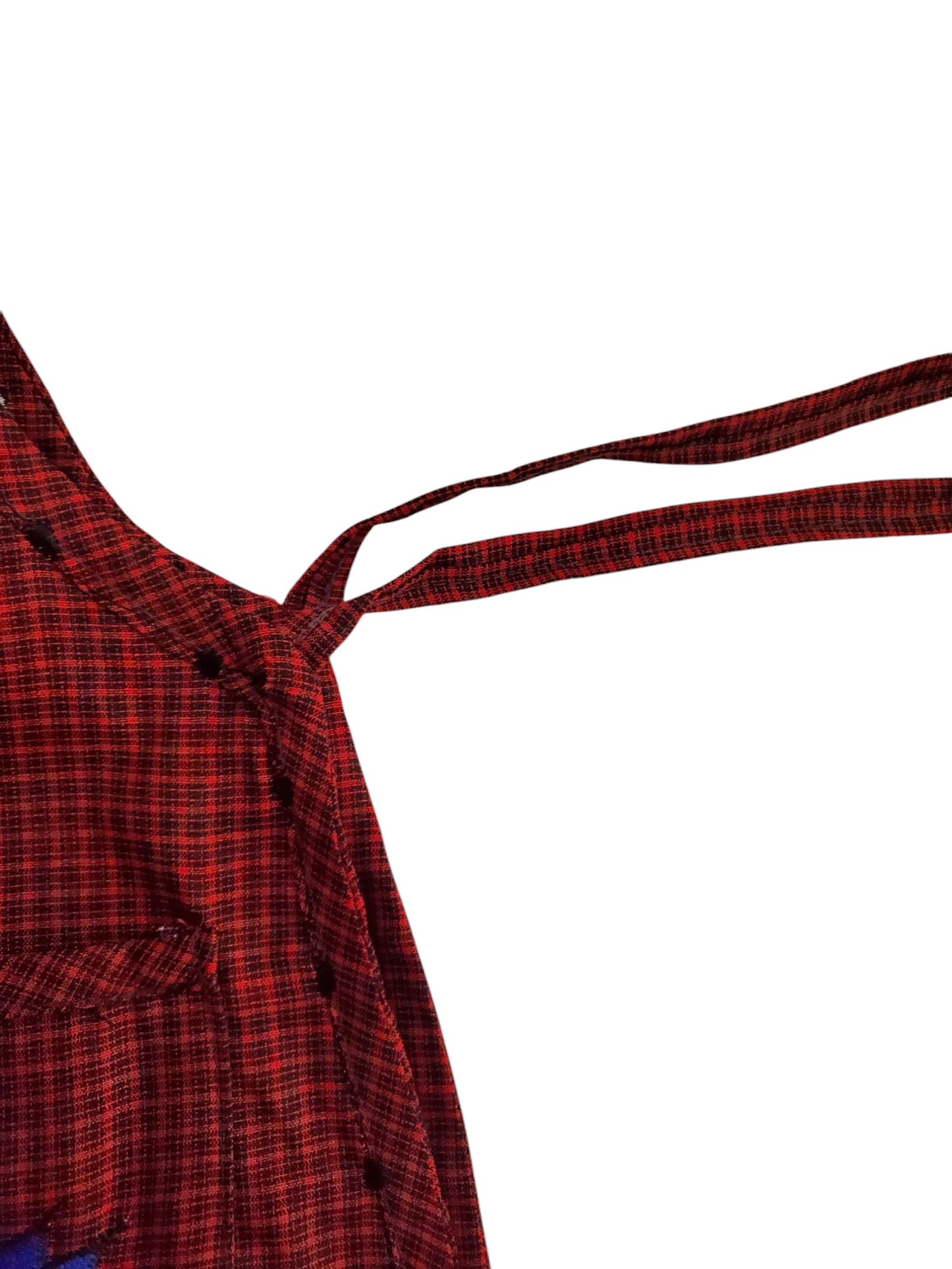 Traditional Mexican Apron for Women with Pockets and Beautiful Flower Embroidery - Mandiles para Mujer Mexicanos Mandil escapulario mandil Artesanal cobbler apron smocks - Red