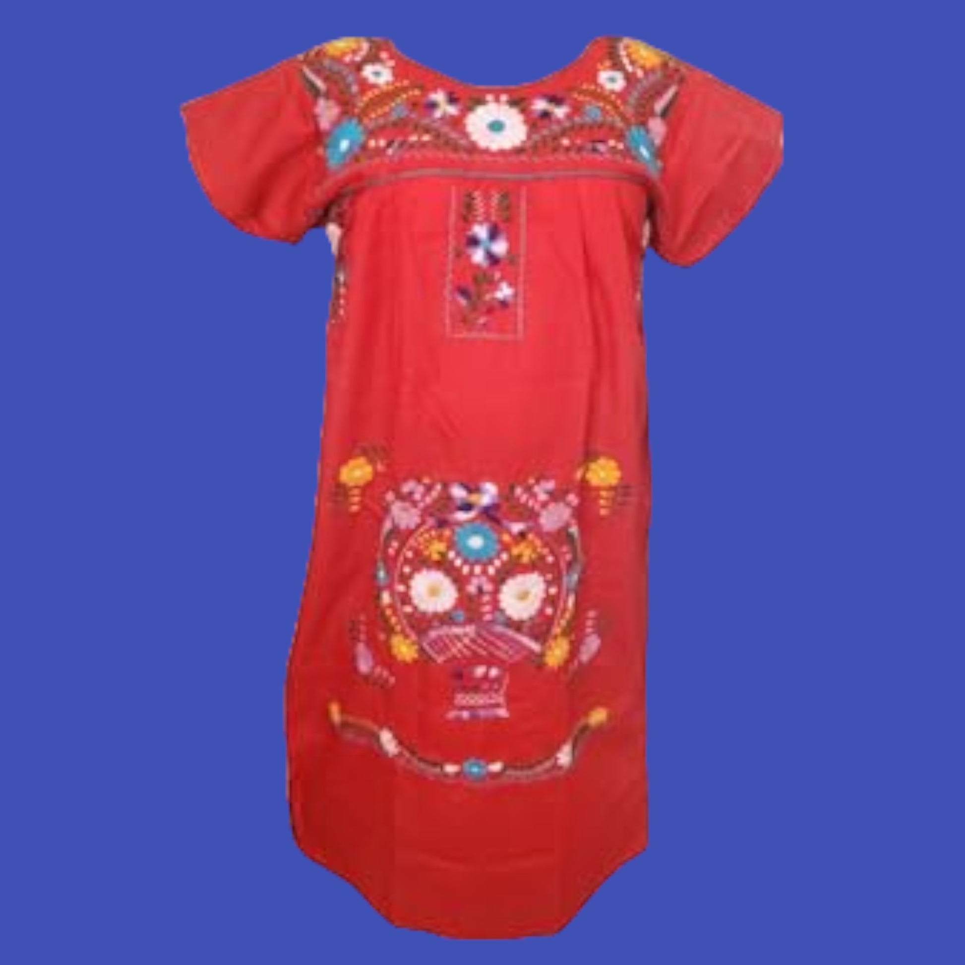 Mexican Embroidered Pueblo Dress Puebla Mexican Poblano Dress Handstit Puerta21shop Mexican Embroidered Pueblo Dress Puebla Mexican Poblano Dress Handstit Puerta21shop