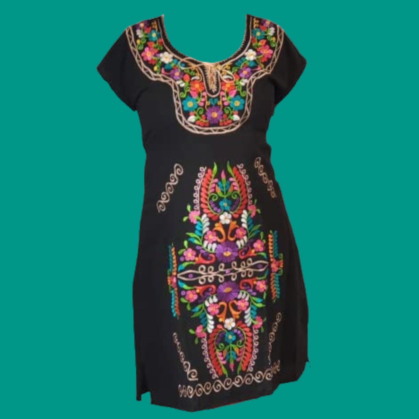 Mexican embroidered dresses | Kimono Traditional Mexican dresses | Aut Puerta21shop Mexican embroidered dresses | Kimono Traditional Mexican dresses | Aut Puerta21shop