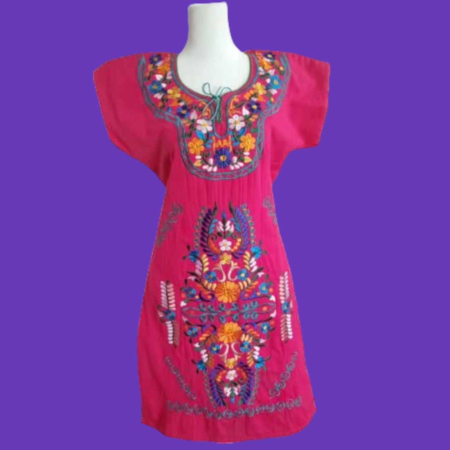 Mexican embroidered dresses | Kimono Traditional Mexican dresses | Aut Puerta21shop Mexican embroidered dresses | Kimono Traditional Mexican dresses | Aut Puerta21shop