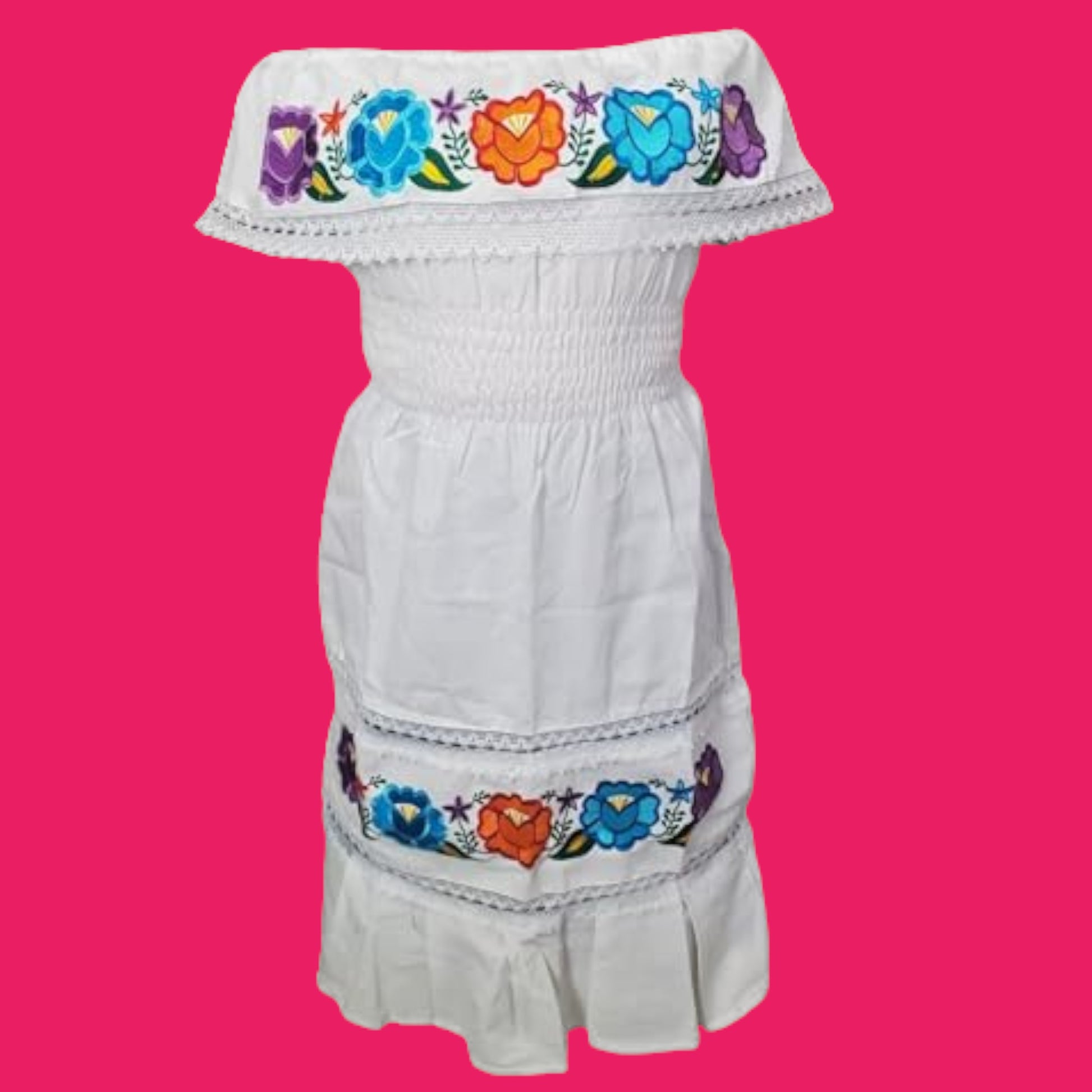 Maria Bonita Dresses Off Shoulder Dress -Authentic Mexican Long womens vestidos bordados mexicanos huipil Embroidered Campesina Mexican Handmade Maria Bonita Dresses Off Shoulder Dress -Authentic Mexican Long womens vestidos bordados mexicanos huipil Embroidered Campesina Mexican Handmade
