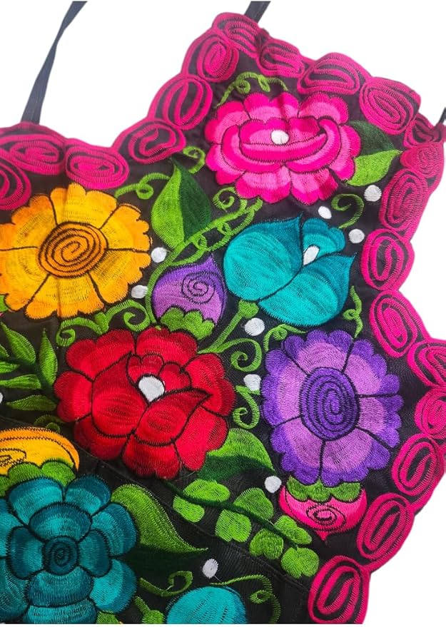 Mexican Embroidered Apron: Floral Fiesta Kitchen Decor, aprons, gifts for her, kitchen tools, mandiles mexicanos (Copy) (Copy) (Copy)