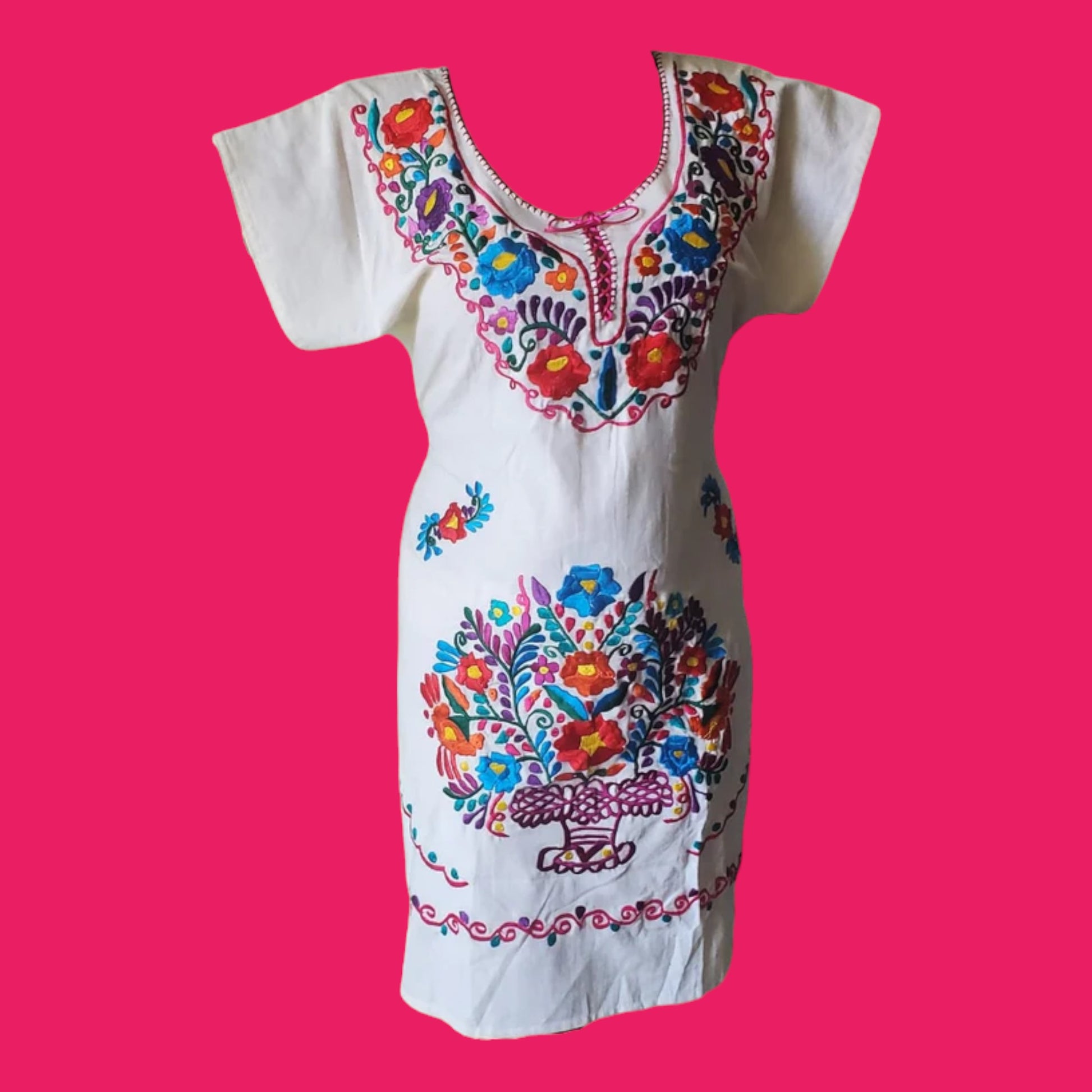 Mexican embroidered dresses | Kimono Traditional Mexican dresses | Aut Puerta21shop Mexican embroidered dresses | Kimono Traditional Mexican dresses | Aut Puerta21shop