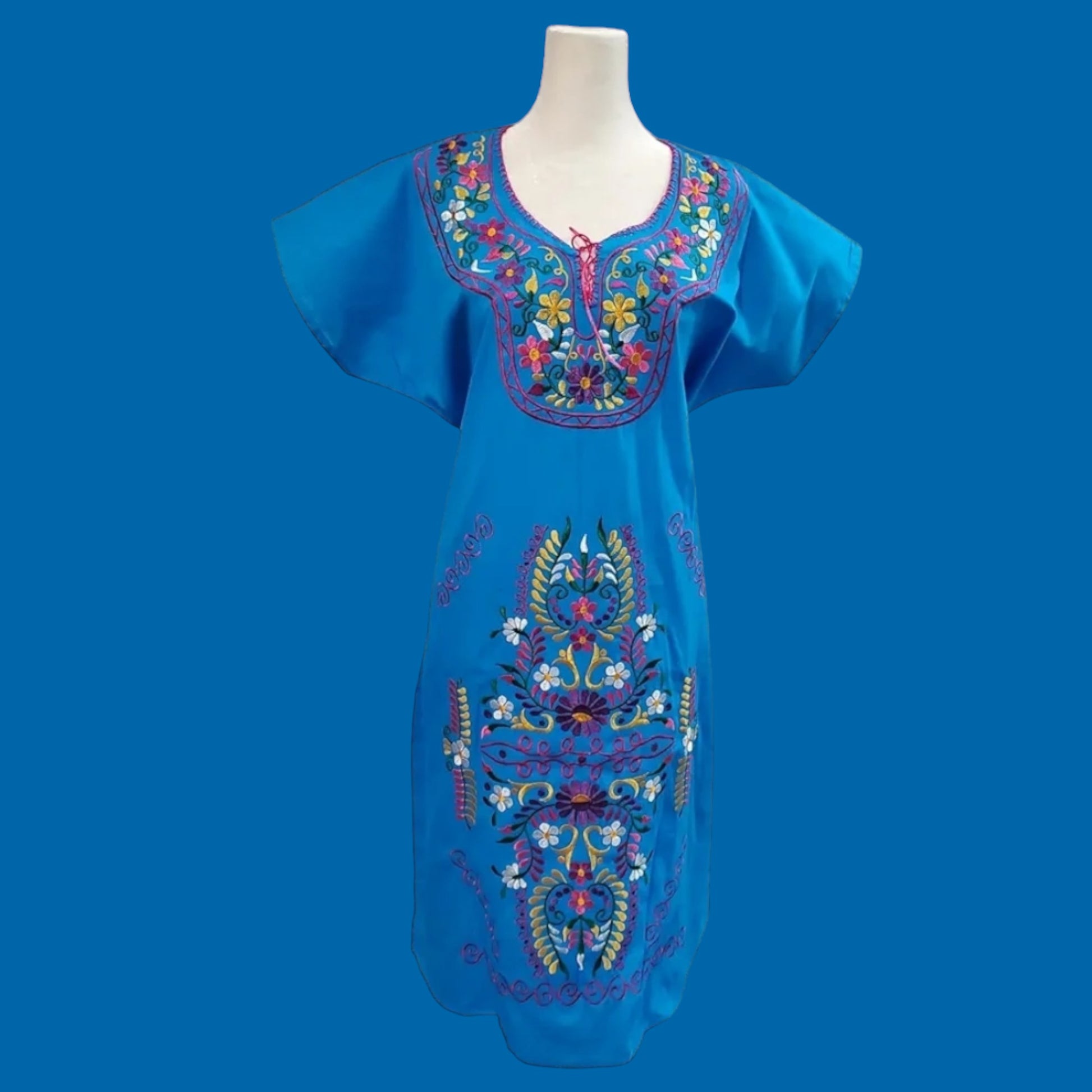 Mexican embroidered dresses | Kimono Traditional Mexican dresses | Aut Puerta21shop Mexican embroidered dresses | Kimono Traditional Mexican dresses | Aut Puerta21shop