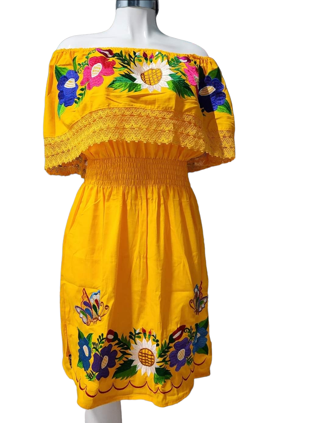 Mexican Embroidered Dress from Mexico womens vestidos bordados mexican